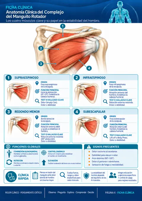 Anatomía Clínica del Complejo del Manguito Rotador