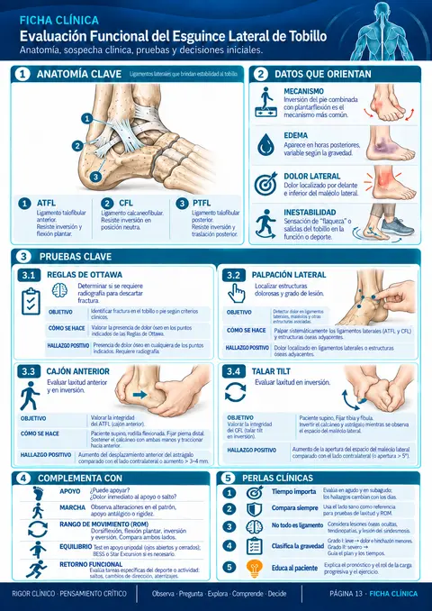 Evaluación Funcional del Esguince Lateral de Tobillo